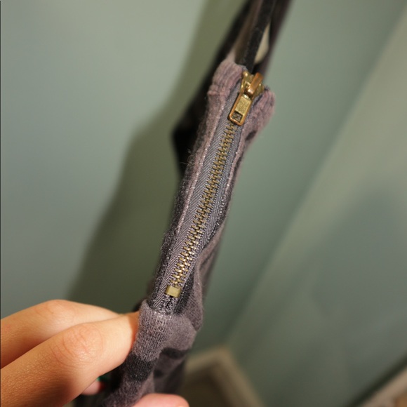 Black and Gray Sweater with Zip detail - Picture 3 of 4